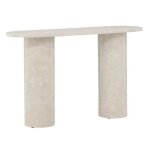 Console effet marbre narvik 130cm beige