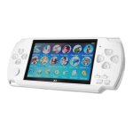 Console �mulateur portable 4. 3 pouces avec lecteur audio / vid�o blanc
