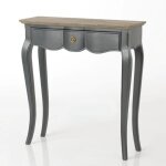 Petite console grise maddy 80x25 bois de mindi - amadeus
