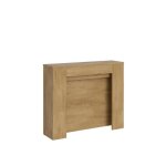 Console extensible - itamoby - kiba - chêne - 90x25 / 181 cm - 10 places Console extensible - itamoby - kiba - chêne - 90x25 / 181 cm - 10 places