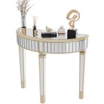 Console meuble entr�e salon - table console design en verre - meuble dappoint bout de canap� pour chambre ...