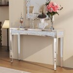 Console meuble d?entre en verre - table console de salon modern design - 120x35x80. 5cm