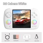 Anbernic - rg cubexx - cran 3. 95 pouces ips - 64g - blanc console de jeux portable