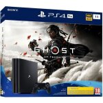Console ps4 pro 1to noire / jet black + ghost of tsushima