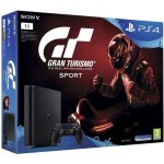 Console ps4 slim 1to noire / jet black + gran turismo sport + qui es - tu ? (jeu playlink � t�l�charger) ...