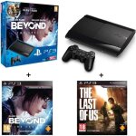 Console de salon - sony - ps3 - 500 go - pack avec the last of us et beyond two souls