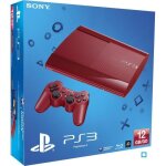 Console salon - sony - ps3 ultra slim rouge - 12 go - design l�ger et fonctionnalit�s