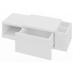 Console murale hola - tiroir coulissant - 90cm x 30cm x 17cm - blanc mat