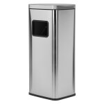 Conteneur  dchets inox - plateau dtachable - format 30 x 252 x 68 cm - idal intrieur et extrieur ...