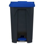 Conteneur � d�chets multi - couleurs bleu 80 litres