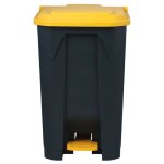 Conteneur � d�chets multi - couleurs jaune 80 litres