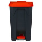 Conteneur � d�chets multi - couleurs rouge 100 litres