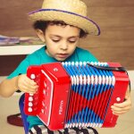 Controleur a vent enfants accordéon débutant instrument de 2 basses 7 informatique concertina rouge Controleur a vent enfants accordéon débutant instrument de 2 basses 7 informatique concertina rouge
