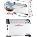 Convecteur électrique - techwood - 2000w - thermostat réglable - protection thermique - blanc Convecteur électrique - techwood - 2000w - thermostat réglable - protection thermique - blanc