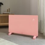 Convecteur lectrique en verre wifi - warm crystal 2000w - programmable - ip24 - rose
