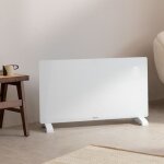 Convecteur lectrique en verre wifi - warm crystal - 2500w - programmable - blanc