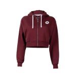Converse sweat � capuche femme zipp� bordeaux