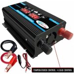 Convertisseur 12v 220v - kzq - mod�le 300w - pur sinus - t�l�commande - double ac prises
