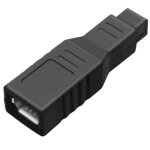 Convertisseur adaptateur de transfert de donn�es ieee 1394 type a 400 6 broches femelle vers 1394 type ...