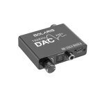 Convertisseur dac audio 192 khz numrique vers analogique / rca / jack noir