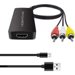 Convertisseur hdmi vers av adaptateur hdmi vers rca adaptateur hdmi vers ancien tlviseur