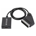 Convertisseur hdmi vers p�ritel - adaptateur audio vid�o hd 1080p pour hdmi vers p�ritel sky box stb
