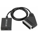Convertisseur hdmi vers p�ritel adaptateur audio vid�o hd 1080p pour hdmi vers p�ritel sky box stb - ...