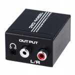 Convertisseur optique coaxial toslink vers 2x rca cinch