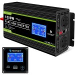 Convertisseur pur sinus novopal 1000w 24v 220v avec tlcommande et cran lcd
