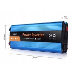 Convertisseur de tension - resteq - kme 2600 - 2600w - 12v - 220v - multi - protection