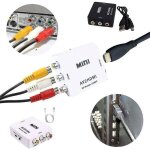 Convertisseur vidéo rca vers hdmi 1080p av vers hdmi mini adaptateur rca composite cvbs - couleur : noir ... Convertisseur vidéo rca vers hdmi 1080p av vers hdmi mini adaptateur rca composite cvbs - couleur : noir ...