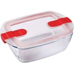- cook & heat - plat rectangulaire en verre avec couvercle hermtique spcial micro - ondes ? bote de ...