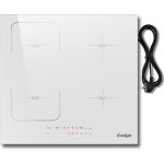 Cooksir plaque de cuisson induction - 4 foyers - blanc - zones flexibles - encastrable - 60cm - vde