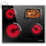 Cooksir plaque de cuisson - vitrocramique - 4 foyers - double et feux ovale - encastrable