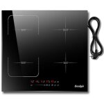Cooksir plaque à induction - 4 foyers avec prise - avec zone flexible - 60cm - contrôle de la glissière ... Cooksir plaque à induction - 4 foyers avec prise - avec zone flexible - 60cm - contrôle de la glissière ...