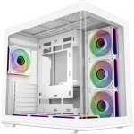 Cooler master - elite 600 white argb (4 fan version) - bo�tier pc - moyen tour atx
