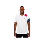 Le coq sportif t - shirt n�1 homme blanc ? coton col rond manches courtes
