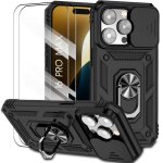 Coque de protection - booling - iphone 16 pro max - antichoc - camra coulissante - 2 verres tremps