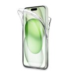 Coque 360 degr� pour iphone 15 plus 6. 7 - coque protection int�grale transparente avant et arri�re - ...