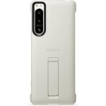 Coque arrire sony xperia 5 iv avec support ? xqz - cbcq / geng tui gris mince et protecteur antichoc ...