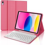 Coque clavier pour ipad 10 / 11 me generation (10. 9 pouces 2022 / 11 pouces a16 2025) azerty avec porte ...