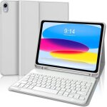 Coque clavier pour ipad 10 eme generation 10. 9 2022 azerty fran�ais clavier bluetooth d�tachable clavier ...
