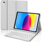 Coque clavier pour ipad 11 �me 11 2025 - azerty fran�ais clavier d�tachable sans fil bluetooth �tui pour ...