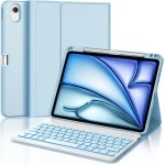 Coque clavier pour ipad air 11 (m2) 2024 azerty clavier rétro - éclairé magnétique détachable avec fente ... Coque clavier pour ipad air 11 (m2) 2024 azerty clavier rétro - éclairé magnétique détachable avec fente ...