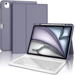Coque clavier pour ipad air 13 (m2) 2024 azerty français - avec fente pour stylo clavier détachable sans ... Coque clavier pour ipad air 13 (m2) 2024 azerty français - avec fente pour stylo clavier détachable sans ...