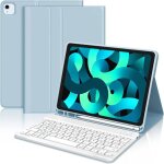 Coque clavier pour ipad air 5 2022 / air 4 2020 azerty clavier bluetooth magn�tique d�tachable pour ipad ...