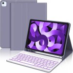 Coque clavier pour ipad air 5 / 4 eme generation - azerty clavier bluetooth pour ipad air 5 / 4 2022 ...