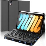 Coque clavier pour ipad mini 7 (a17 pro) 2024 / mini 6 2021 azerty franais amovible clavier bluetooth ...