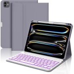 Coque clavier ipad pro 11 pouces 2024 rtroclairage diy 7 couleurs coque clavier pour ipad pro 11 pouces ...