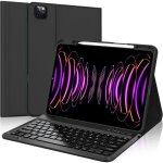 Coque clavier pour ipad pro 12. 9 (6e / 5e / 4e / 3e) gen azerty franais clavier dtachable sans fil ...